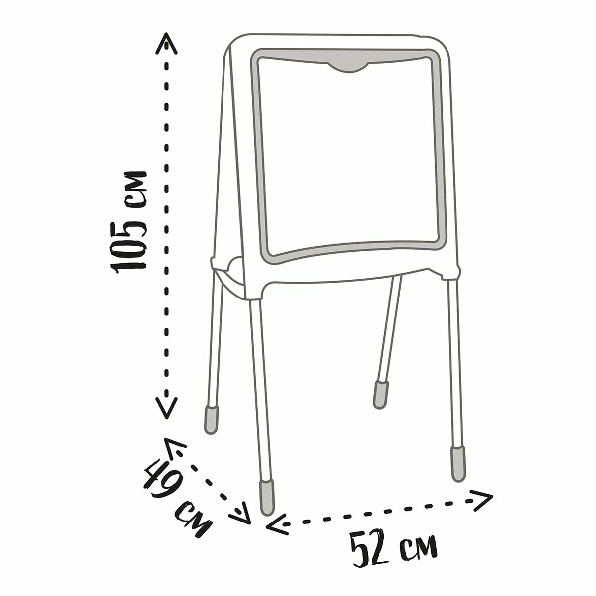 Lavagna Double-face Smoby Pieghevole 80 Pezzi 105 x 49 x 52 cm